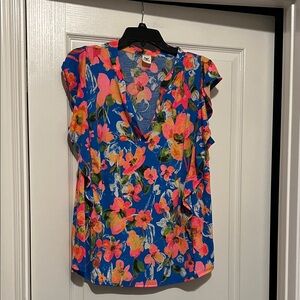 Sew in Love SS Floral Print Top